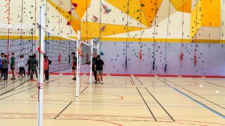 L'intérieur du gymnase du collège Azana à Montauban