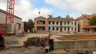 Travaux CU février 2020 On peut voir des travaux se finalisé au centre universitaire