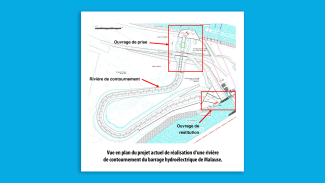 contournement du barrage de Malause On peut voir le plan du contournement Barrage de Malause