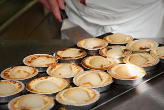 bien manger Tartelettes servi en dessert lors de l'opération « Bien manger en Tarn-et-Garonne » au collège Jean-Honoré Fragonard (Nègrepelisse - 02/2019)
