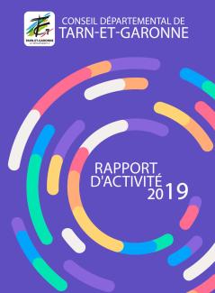 La couverture du rapport d'activité 2019