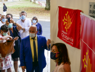 IFMS On peut voir le Président Weill avec le drapeau de l'Occitanie