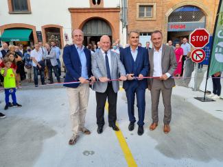 Inauguration parking Roosevelt On peut voir le Président Weill en plein Inauguration du parking Roosvelt
