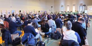 Le public venue nombreux lors de l'assemblée générale de la CLI de Golfech