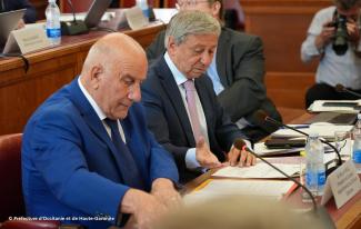 Réunion LGV à la préfecture d'Occitanie et de Haute-Garonne Michel Weill lors de la réunion pour la LGV