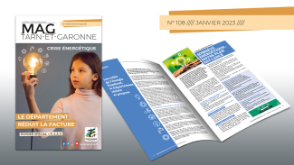 Affiche du Mag de janvier 2023 Tarn-et-Garonne avec la page de garde du Magazine 