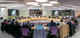 Photo de l'assemblée plénière Les élus du département en Assemblée Plénière