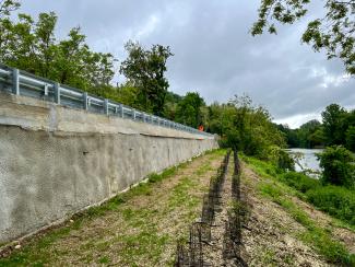 Fin de travaux sur la RD78 à Lamothe-Capdeville Photo de la fin des travaux sur la RD78
