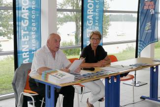 La Base de Loisirs du Tarn et de la Garonne Michel Weill accompagné de Madame Le Corre