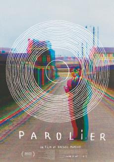 Projection du film "Parolier" à l'espace des Augustins le 30 avril 2024 Affiche du film "Parolier" avec en fond un homme debout sur une route des années 90