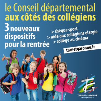 Affiche des dispositifs pour la rentrée scolaire 2023 Affiche des dispositifs pour la rentrée scolaire 2023 avec une image d'un groupe d'enfants qui font un pouce en l'air