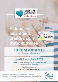 Affiche du Forum aidants 2023 Affiche du Forum aidants Affiche et programme de la semaine des aidants 2023 avec plusieurs logos et descriptifs de la semaine