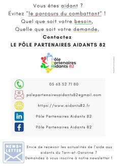 Contacts du forum des aidants 2023 Affiche contacts du forum des aidants 2023 avec tous les contacts nécessaires