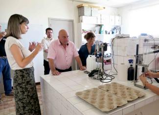 Réunion du CEFEL Visite du laboratoire par M.Le Président du CD et Madame la Vice-présidente