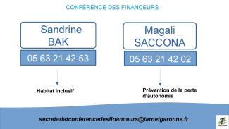 Organigramme des chargées de mission CDF avec leurs contacts 