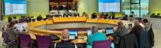 Commission Permanente du 14 décembre 2023 Les élus départementaux en séance de la Commission Permanente du 14 décembre 2023