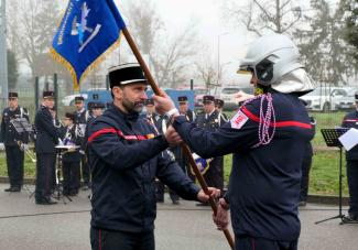 La Sainte-Barbe marque la transition au CSP de Castelsarrasin-Moissac Les pompiers lors de la Sainte-Barbe au CSP de Castelsarrasin-Moissac