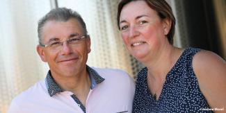 Le domaine du Massougné à Barry d’Islemade : une histoire de famille et de vigne De gauche à droite, Jean-Jacques et Nathalie Omassi, vignerons à La Ville Dieu Du Temple