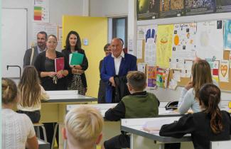 Visite du college Pierre Bayrou de Saint Antonin Noble Val