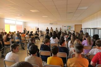 Julie Gayet en tournée dans le Tarn-et-Garonne pour présenter son téléfilm "Olympe, une femme dans la Révolution" Julie Gayet en tournée dans le Tarn-et-Garonne pour présenter son téléfilm "Olympe, une femme dans la Révolution"