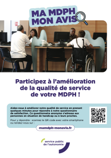 mdph personnes à l'accueil qui se renseigne sur le handicap
