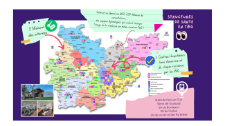 Carte structures de sante dans le 82