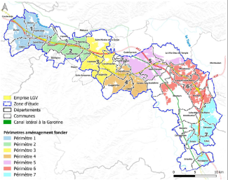 Carte avec la matérialisation des 7 CIAF Carte avec la matérialisation des 7 CIAF