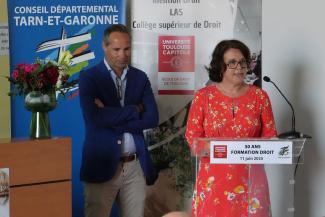 30 ans de la formation Droit à Montauban sylvia pinel en discours