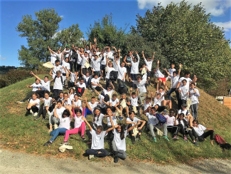 Photo d'un groupe de jeunes ayant participer aux journées d'intégration de la base Photo d'un groupe de jeunes ayant participer aux journées d'intégration de la base