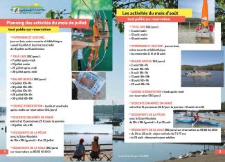 programme été 2026 base de loisirs