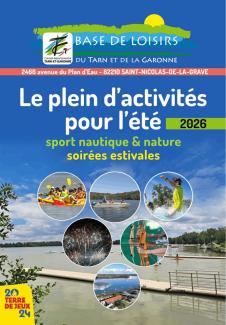 programme été 2026 base de loisirs