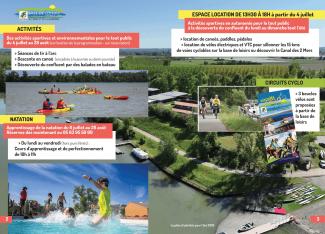 programme été 2026 base de loisirs