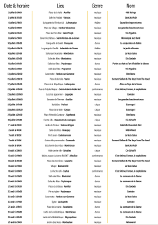 Programmation L'étonnant été 2026